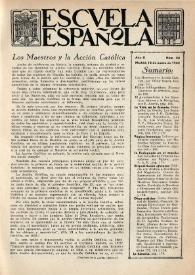 Escuela española. Año II, Primer semestre, núm. 43, 12 de marzo de 1942 | Biblioteca Virtual Miguel de Cervantes