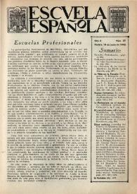 Escuela española. Año II, Primer semestre, núm. 57, 18 de junio de 1942 | Biblioteca Virtual Miguel de Cervantes