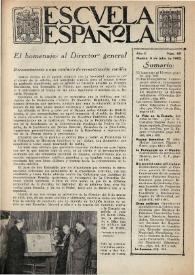 Escuela española. Año II, Segundo semestre, núm. 60, 9 de julio de 1942 | Biblioteca Virtual Miguel de Cervantes