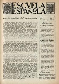 Escuela española. Año II, Segundo semestre, núm. 61, 16 de julio de 1942 | Biblioteca Virtual Miguel de Cervantes