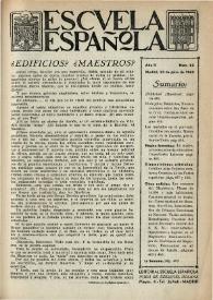 Escuela española. Año II, Segundo semestre, núm. 62, 23 de julio de 1942 | Biblioteca Virtual Miguel de Cervantes