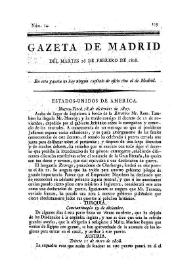 Gazeta de Madrid. 1808. Núm. 14, 16 de febrero de 1808 | Biblioteca Virtual Miguel de Cervantes