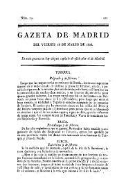 Gazeta de Madrid. 1808. Núm. 23, 18 de marzo de 1808 | Biblioteca Virtual Miguel de Cervantes