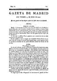 Gazeta de Madrid. 1808. Núm. 87, 15 de julio de 1808 | Biblioteca Virtual Miguel de Cervantes