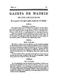 Gazeta de Madrid. 1808. Núm. 90, 18 de julio de 1808 | Biblioteca Virtual Miguel de Cervantes