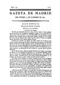 Gazeta de Madrid. 1808. Núm. 163, 23 de diciembre de 1808 | Biblioteca Virtual Miguel de Cervantes