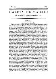 Gazeta de Madrid. 1808. Núm. 167, 27 de diciembre de 1808 | Biblioteca Virtual Miguel de Cervantes