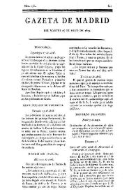 Gazeta de Madrid. 1809. Núm. 136, 16 de mayo de 1809 | Biblioteca Virtual Miguel de Cervantes