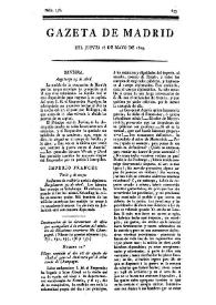 Gazeta de Madrid. 1809. Núm. 138, 18 de mayo de 1809 | Biblioteca Virtual Miguel de Cervantes