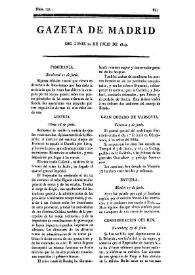 Gazeta de Madrid. 1809. Núm. 191, 10 de julio de 1809 | Biblioteca Virtual Miguel de Cervantes