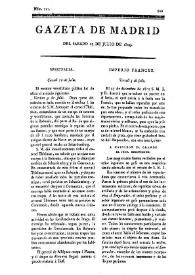 Gazeta de Madrid. 1809. Núm. 211, 29 de julio de 1809 | Biblioteca Virtual Miguel de Cervantes