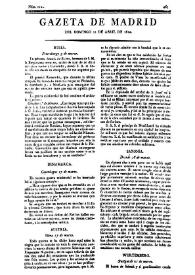 Gazeta de Madrid. 1810. Núm. 112, 22 de abril de 1810 | Biblioteca Virtual Miguel de Cervantes