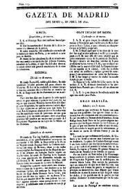 Gazeta de Madrid. 1810. Núm. 113, 23 de abril de 1810 | Biblioteca Virtual Miguel de Cervantes