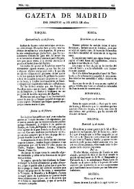 Gazeta de Madrid. 1810. Núm. 119, 29 de abril de 1810 | Biblioteca Virtual Miguel de Cervantes