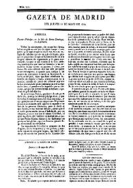 Gazeta de Madrid. 1810. Núm. 137, 17 de mayo de 1810 | Biblioteca Virtual Miguel de Cervantes