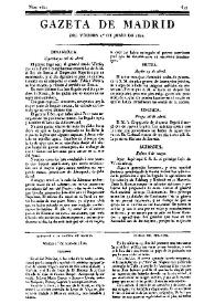 Gazeta de Madrid. 1810. Núm. 152, 1º de junio de 1810 | Biblioteca Virtual Miguel de Cervantes