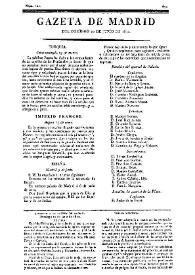 Gazeta de Madrid. 1810. Núm. 161, 10 de junio de 1810 | Biblioteca Virtual Miguel de Cervantes