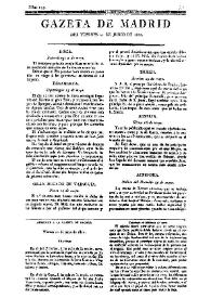 Gazeta de Madrid. 1810. Núm. 173, 22 de junio de 1810 | Biblioteca Virtual Miguel de Cervantes