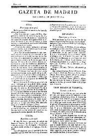 Gazeta de Madrid. 1810. Núm. 176, 25 de junio de 1810 | Biblioteca Virtual Miguel de Cervantes