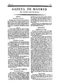 Gazeta de Madrid. 1810. Núm. 187, 6 de julio de 1810 | Biblioteca Virtual Miguel de Cervantes