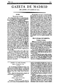 Gazeta de Madrid. 1810. Núm. 214, 2 de agosto de 1810 | Biblioteca Virtual Miguel de Cervantes