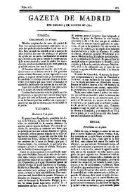 Gazeta de Madrid. 1810. Núm. 216, 4 de agosto de 1810 | Biblioteca Virtual Miguel de Cervantes