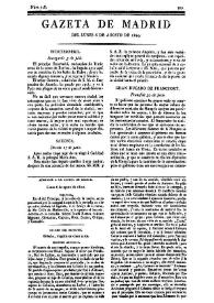 Gazeta de Madrid. 1810. Núm. 218, 6 de agosto de 1810 | Biblioteca Virtual Miguel de Cervantes