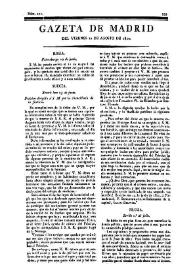 Gazeta de Madrid. 1810. Núm. 222, 10 de agosto de 1810 | Biblioteca Virtual Miguel de Cervantes