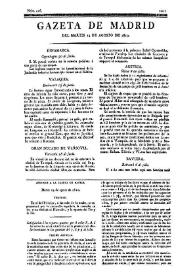 Gazeta de Madrid. 1810. Núm. 226, 14 de agosto de 1810 | Biblioteca Virtual Miguel de Cervantes