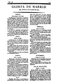 Gazeta de Madrid. 1810. Núm. 228, 16 de agosto de 1810 | Biblioteca Virtual Miguel de Cervantes