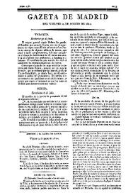 Gazeta de Madrid. 1810. Núm. 236, 24 de agosto de 1810 | Biblioteca Virtual Miguel de Cervantes