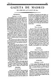 Gazeta de Madrid. 1810. Núm. 241, 29 de agosto de 1810 | Biblioteca Virtual Miguel de Cervantes