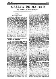 Gazeta de Madrid. 1810. Núm. 265, 22 de septiembre de 1810 | Biblioteca Virtual Miguel de Cervantes