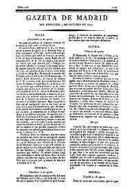 Gazeta de Madrid. 1810. Núm. 276, 3 de octubre de 1810 | Biblioteca Virtual Miguel de Cervantes