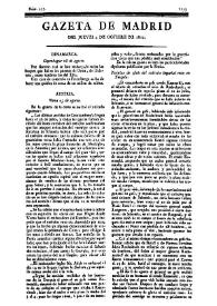 Gazeta de Madrid. 1810. Núm. 277, 4 de octubre de 1810 | Biblioteca Virtual Miguel de Cervantes