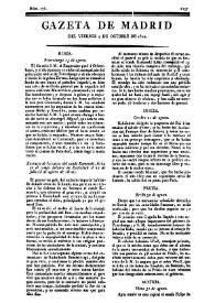 Gazeta de Madrid. 1810. Núm. 278, 5 de octubre de 1810 | Biblioteca Virtual Miguel de Cervantes