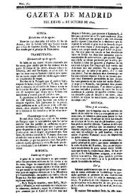 Gazeta de Madrid. 1810. Núm. 284, 11 de octubre de 1810 | Biblioteca Virtual Miguel de Cervantes