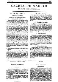 Gazeta de Madrid. 1810. Núm. 289, 16 de octubre de 1810 | Biblioteca Virtual Miguel de Cervantes