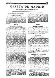 Gazeta de Madrid. 1810. Núm. 307, 3 de noviembre de 1810 | Biblioteca Virtual Miguel de Cervantes