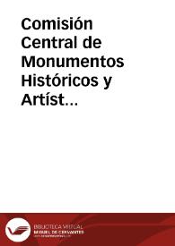 Libros de actas de las sesiones celebradas por la Comisión Central de Monumentos Históricos y Artísticos. (1844-1983) [Manuscritos]. Comisión Central de Monumentos Históricos y Artísticos. Actas. 1853 | Biblioteca Virtual Miguel de Cervantes