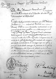 Certificado del curso de Filosofía 1824-1825 | Biblioteca Virtual Miguel de Cervantes