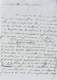 Carta de Eugenio de Larra a Mariano, padre de Fígaro.17 de febrero 1837 | Biblioteca Virtual Miguel de Cervantes