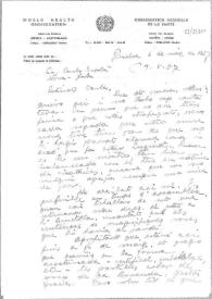 Carta de Eugenio Xammar a Carlos Esplá. Ginebra, 6 de mayo de 1957 | Biblioteca Virtual Miguel de Cervantes