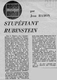 Stupéfiant Rubinstein / par Jean Hamon | Biblioteca Virtual Miguel de Cervantes