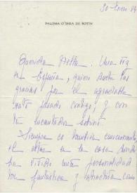 Carta dirigida a Aniela Rubinstein. Somosaguas, Madrid (España), 30-01-1984 | Biblioteca Virtual Miguel de Cervantes