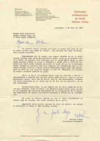 Carta dirigida a Aniela Rubinstein. Santander (España), 05-05-1986 | Biblioteca Virtual Miguel de Cervantes