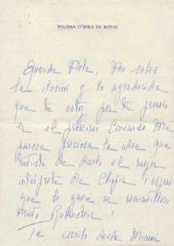 Carta dirigida a Aniela Rubinstein. Madrid (España), 07-10-1986 | Biblioteca Virtual Miguel de Cervantes