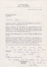 Carta dirigida a Aniela Rubinstein. Madrid (España), 22-02-1988 | Biblioteca Virtual Miguel de Cervantes