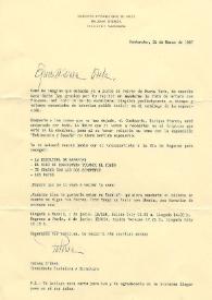 Carta dirigida a Aniela Rubinstein. Santander (España), 31-03-1987 | Biblioteca Virtual Miguel de Cervantes