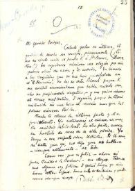 Carta de Rubén Darío a GÓMEZ-CARRILLO, Enrique | Biblioteca Virtual Miguel de Cervantes